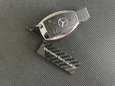 Genuine Carbon Fiber Keychain Keyring For Mercedes Benz AMG GLB35 • $42.95