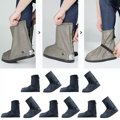 Resistant Footwear Cover Medium Tube Motorcycle Shoe Covers Scooter Rain Boots • $25.64