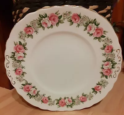 Colclough Bread & Butter  /  Cake Plate Enchantment Roses Pattern • £6.99