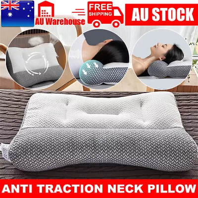 Cervical Ergonomic Pillow Neck Shoulder Pains Relief Contour Orthopedic Washable • $28.45