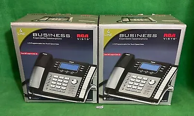 Lot Of 2 RCA 4 Line Corded Business Phone Model 25423RE1. • $170.10