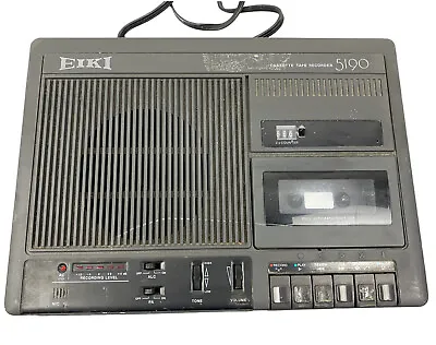 EIKI 5190A Portable Cassette Tape Single Bay Player Recorder 1995 Vintage • $39.77