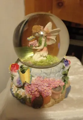 Vintage Musical Wind Up Fairy Snow Globe Collectable  Everything Is Beautiful  • $28.49