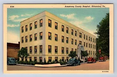 Vintage Armstrong County Hospital Kittanning Pa~linen Postcard Hz • $5.99