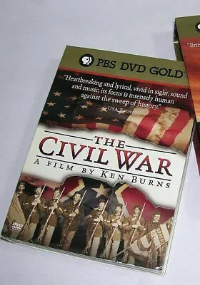 $19.99 • Buy The Civil War Ken Burns PBS DVD Gold  5 Disc Set Missing Outer Sleeve