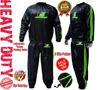 $34.86 • Buy Sauna Sweat TRACK Suit For WEIGHT LOSS Men Women MMA BOXING Body SHAPER Workout