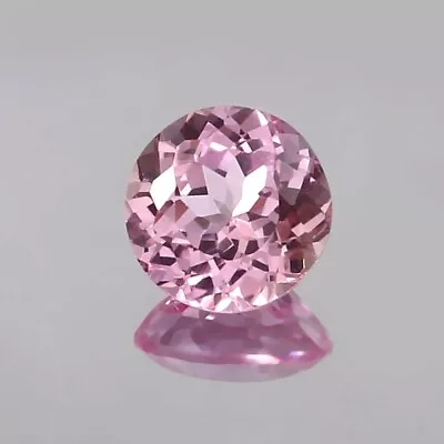 AAA 6.1 Ct+ Natural Madagascar Pink Morganite Loose Round Certified Gemstone • $29.99