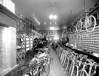 $12.73 • Buy 1900-1920 Bicycle Shop, Detroit, Michigan Vintage Photograph 8.5  X 11  Reprint