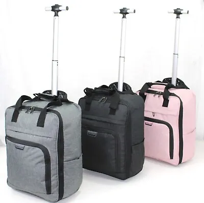 45x35x20 EasyJet Under Seat Cabin Bag Carry Wheel Trolley Suitcase Hand Luggage • £18.99