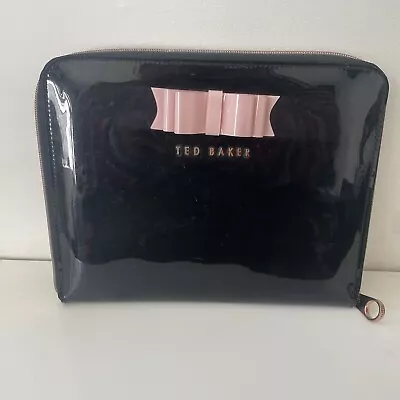 £9.99 • Buy TED BAKER Black PVC Pink Bow 10” Tablet Ipad Travel Case