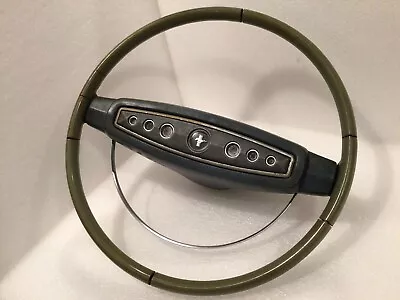 1968 Mustang Used Original Steering Wheel Horn Pad & Horn Ring Original OEM • $200