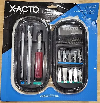 $21 • Buy X-ACTO Compression Basic Knife Set 3 Knives 13 Blades Soft Carry Case 17 Count