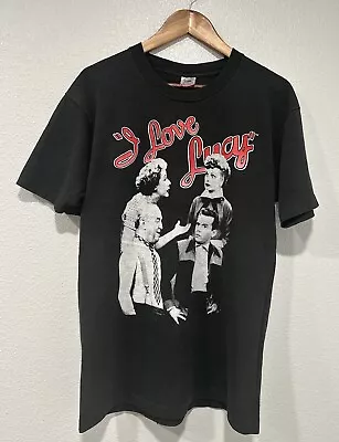 Vintage I Love Lucy T Shirt Mens Large Black Single Stitch  • $50