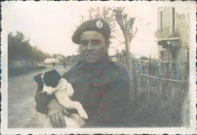 £10.80 • Buy WW2 Royal Engineers Soldier & Dog Patras Greece 3.2x2.3  Orig Photo