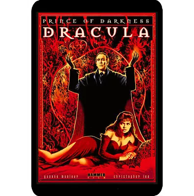 Horror Tin Metal Sign 8x12 Dracula Prince Of Darkness 1966 Movie Christopher Lee • $10.95