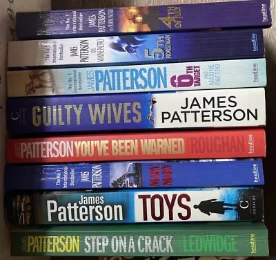 Bulk James Patterson Books Large Size X 8 #D • $40