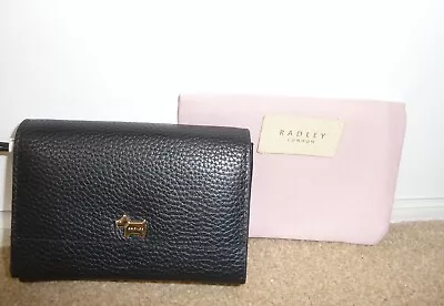 A Pre Owned Small Leather RADLEY Black Ladies Purse With Inside Zip Pocket. • £15