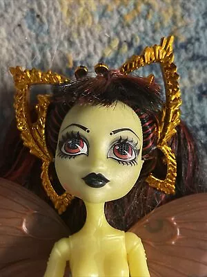 Monster High Replacement Luna Mothews Moth Gold Hair Head Piece Boo York See Pic • $9