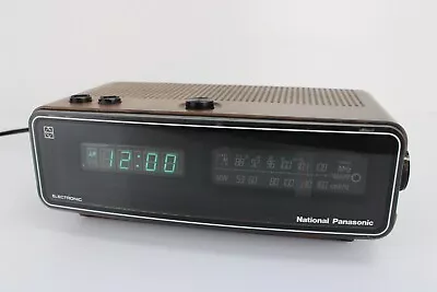 Vintage National Panasonic RC-300BA Faux Wood Panel Alarm Clock Radio • $129.95