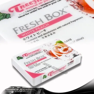 $9.20 • Buy White Peach -TreeFrog Tree Frog Natural Xtreme Fresh Box Car Air Freshener JDM