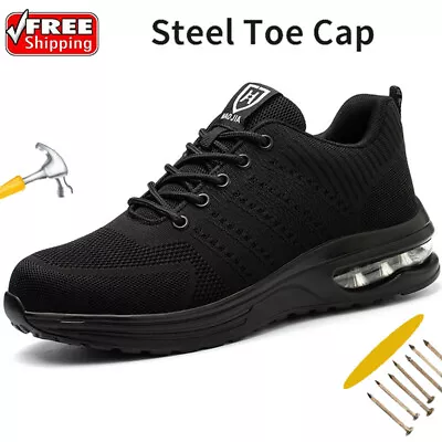 Mens Indestructible Work Shoes Steel Toe Shoes Breathable Sneakers Safety Boots • $43.70