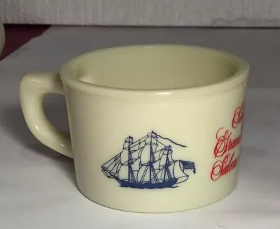 Vintage Old Spice 7 Oz Shaving Soap Mug - Ship Grand Turk Salem 1786 Shulton • $15.99