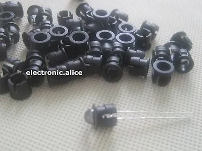 $2.55 • Buy 100pcs 5mm Black Plastic LED Clip Holder Case Cup Mounting Holders For 5MM Leds
