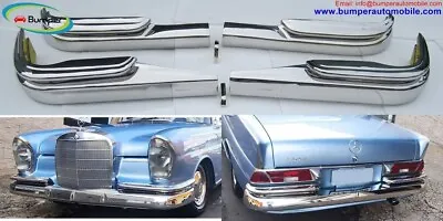 Mercedes W111 W112 Fintail Saloon Bumpers (1959 - 1968) • $1439