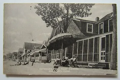 Milford Cottages Pond Point Beach Connecticut Postcard  • $6.95