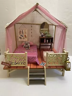 American Girl Kira’s Comfy Platform Tent Play Set For 18in Dolls • $180