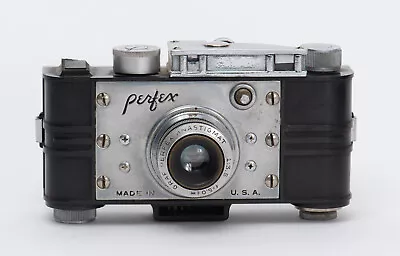 Vintage Perfex 35mm Film Camera Unusual Antique • $40