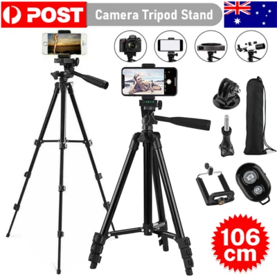 $15 • Buy Adjustable Camera Tripod Stand Phone Holder Mount For IPhone Samsung Travel  AU