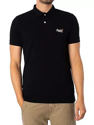 £39.95 • Buy Superdry Men's Classic Pique Polo Shirt, Black