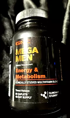 Gnc Mega Men.. Energy & Metabolism..daily Multi-vitamin..90 Caplets..june 2026 • $16.79