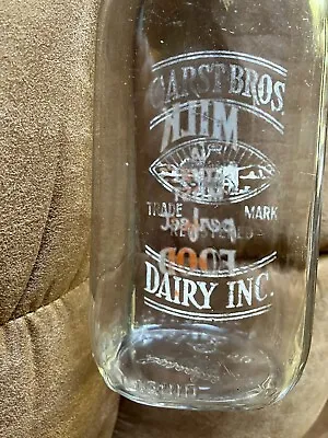 $18.25 • Buy Vtg Roanoke Va. Garst Bros.dairy Trade Mark Registered Dairy Inc.1 Quart Bottle