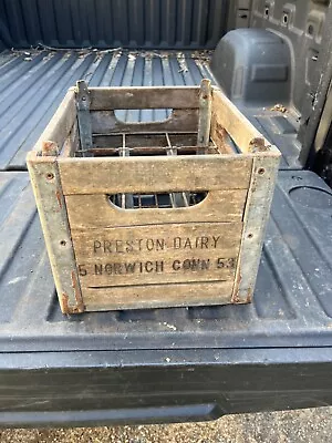 Vintage Preston Dairy Milk Crate • $22.50
