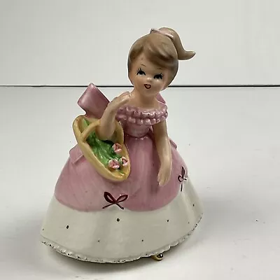 Vintage Napco Napcoware Pretty Girl In Pink Planter C6434 • $19.99