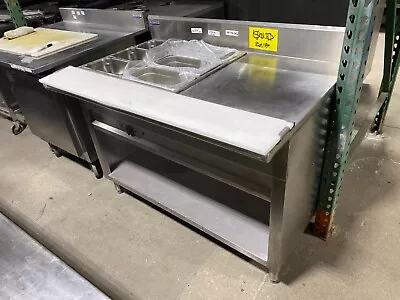 Steam Table Gas 2 Bowl Full Size W/t Side Right Table Space Cabinet • $2000
