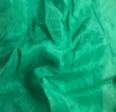 $11.99 • Buy Hand Dyed Emerald Green China Silk HABOTAI Fabric