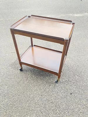 Stunning!  John Stuart Danish Folding Bar Cart W/ Bentwood Removable Trays • $479.99