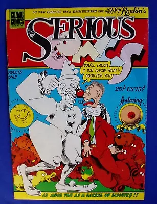 Serious Comics.  UK Underground. Cozmic Comics 1st Print.  FN • £9