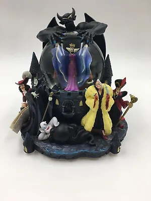 Disney Store Villains Snow Globe - Musical - Hook - Ursula - Jafar - Cruella • $94.99