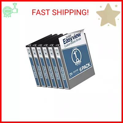 Easyview Premium 1-Inch Mini Binder 8.5 X5.5  3-Ring Binders For School 6 Pk • $60.75
