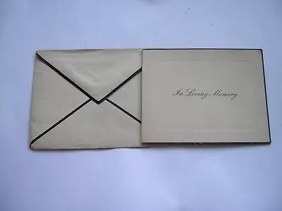 Simple 1923 IN LOVING MEMORY Memoriam Card Joseph Hugh BARLOW & Envelope • £3.95