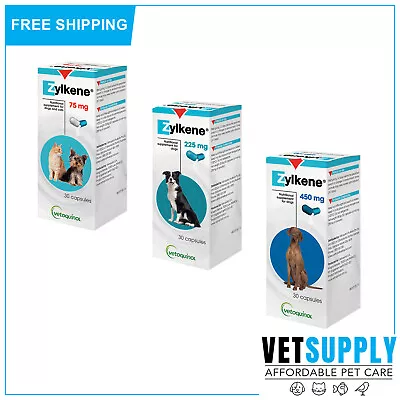 ZYLKENE Nutritional Supplement 75225450 MG For Dog & Cat All Sizes 30 Capsules • $47.91