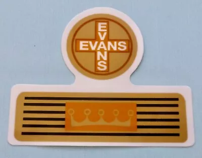 1950's Evans Tricycle Trike Bike Seat Tube Frame  Decal • £14.60