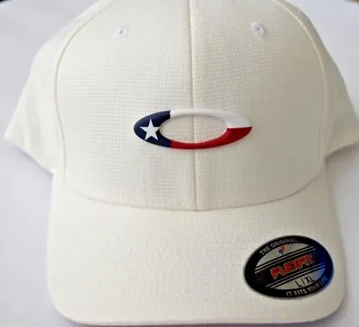 Oakley Tincan Flag Texas White FOS900139 X/XL Flex Fit Hat • $19.99