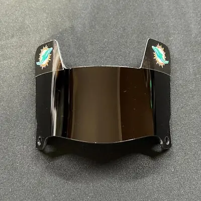 Miami Dolphins - Black Mini Football Helmet Visor With Black Clips 2 • $25