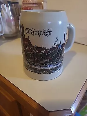 Vintage Munich .5 Liter Beer Stein  Made In West Germany • $8.60