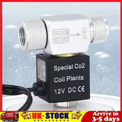 CO2 Solenoid Valve Regulator Waterproof Electric Magnetic Valve For Fish Tank • £11.50